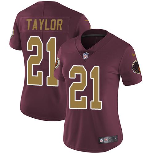 Nike Redskins #21 Sean Taylor Burgundy Red Alternate Women's Stitched NFL Vapor Untouchable Limited