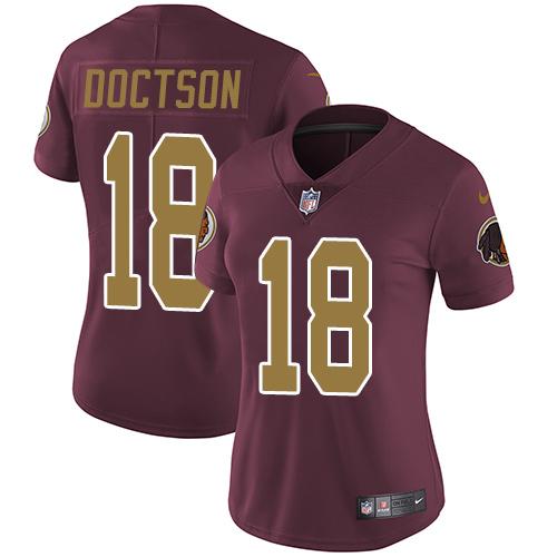 Nike Redskins #18 Josh Doctson Burgundy Red Alternate Women's Stitched NFL Vapor Untouchable Limited