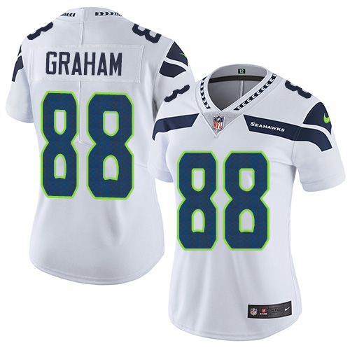 Nike Seahawks #88 Jimmy Graham White Women's Stitched NFL Vapor Untouchable Limited Jersey