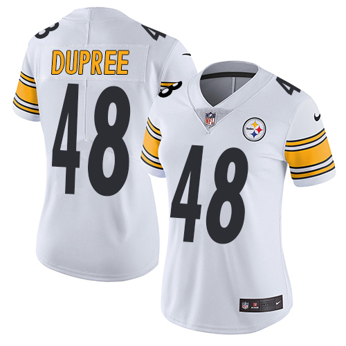 Nike Steelers #48 Bud Dupree White Women's Stitched NFL Vapor Untouchable Limited Jersey