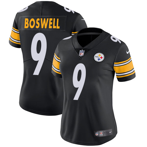 Nike Steelers #9 Chris Boswell Black Team Color Women's Stitched NFL Vapor Untouchable Limited Jerse