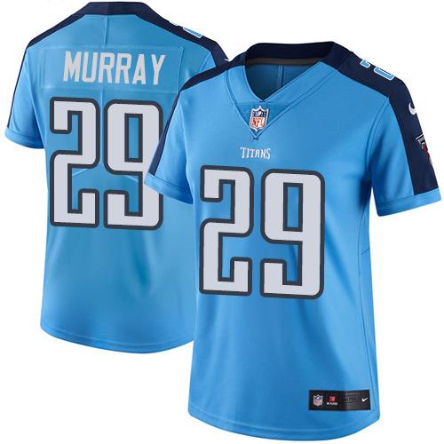 Nike Titans #29 DeMarco Murray Light Blue Team Color Women's Stitched NFL Vapor Untouchable Limited
