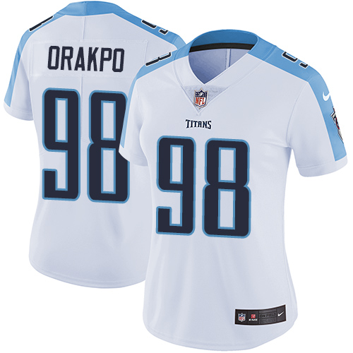 Nike Titans #98 Brian Orakpo White Women's Stitched NFL Vapor Untouchable Limited Jersey