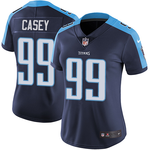 Nike Titans #99 Jurrell Casey Navy Blue Alternate Women's Stitched NFL Vapor Untouchable Limited Jer