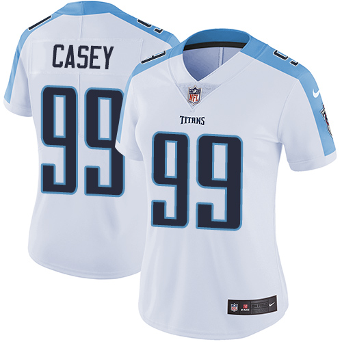 Nike Titans #99 Jurrell Casey White Women's Stitched NFL Vapor Untouchable Limited Jersey