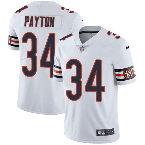 Nike Bears #34 Walter Payton White Youth Stitched NFL Vapor Untouchable Limited Jersey