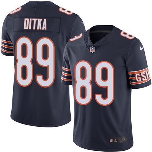 Nike Bears #89 Mike Ditka Navy Blue Team Color Youth Stitched NFL Vapor Untouchable Limited Jersey