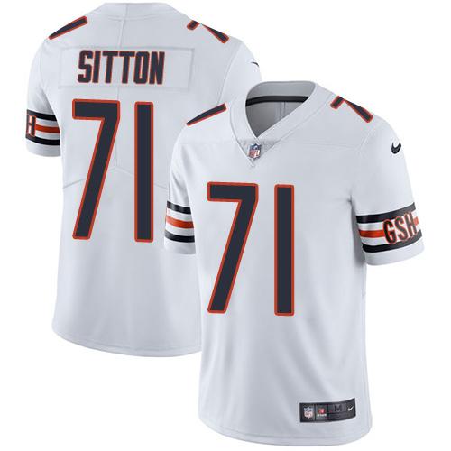 Nike Bears #71 Josh Sitton White Youth Stitched NFL Vapor Untouchable Limited Jersey