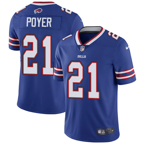 Nike Bills #21 Jordan Poyer Royal Blue Team Color Youth Stitched NFL Vapor Untouchable Limited Jerse