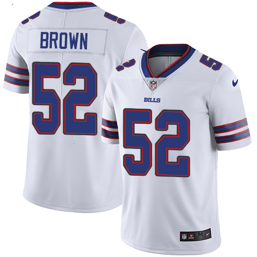 Nike Bills #52 Preston Brown White Youth Stitched NFL Vapor Untouchable Limited Jersey