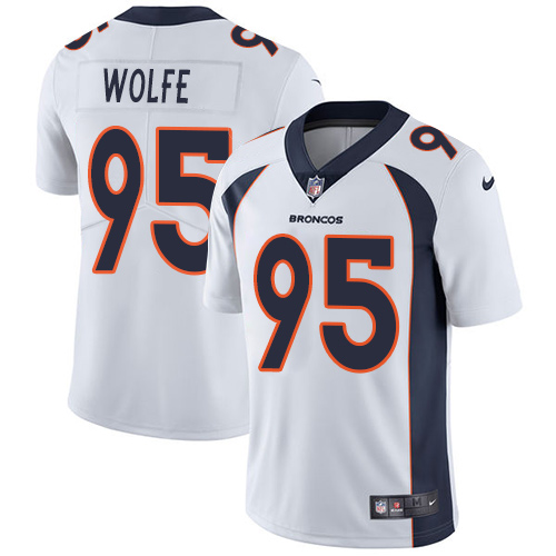 Nike Broncos #95 Derek Wolfe White Youth Stitched NFL Vapor Untouchable Limited Jersey