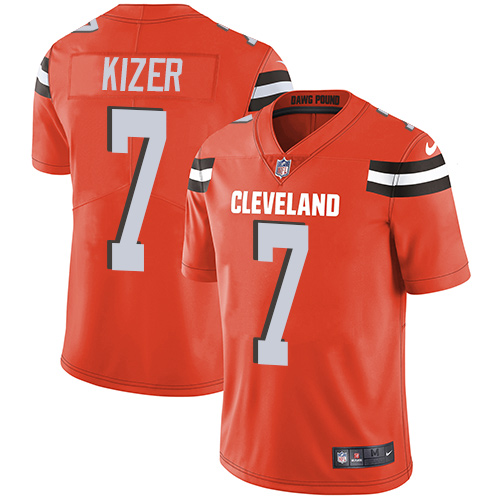 Nike Browns #7 DeShone Kizer Orange Alternate Youth Stitched NFL Vapor Untouchable Limited Jersey