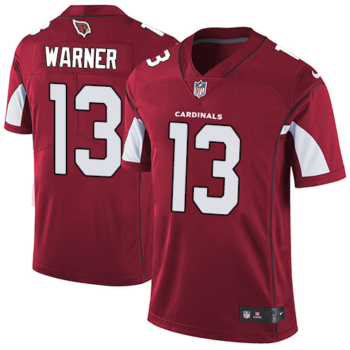 Nike Cardinals #13 Kurt Warner Red Team Color Youth Stitched NFL Vapor Untouchable Limited Jersey