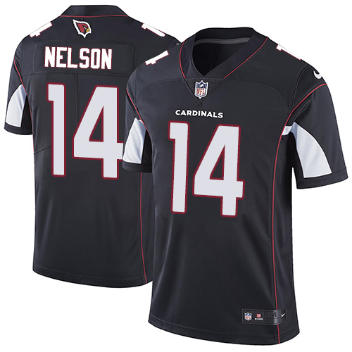 Nike Cardinals #14 J.J. Nelson Black Alternate Youth Stitched NFL Vapor Untouchable Limited Jersey