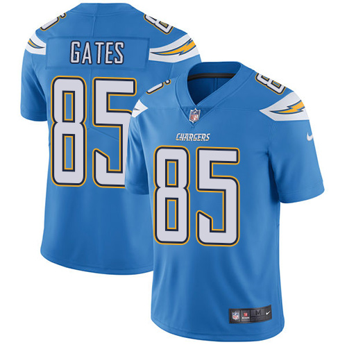 Nike Chargers #85 Antonio Gates Electric Blue Alternate Youth Stitched NFL Vapor Untouchable Limited