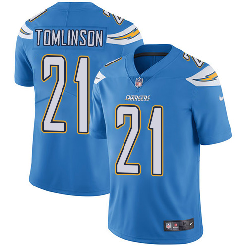Nike Chargers #21 LaDainian Tomlinson Electric Blue Alternate Youth Stitched NFL Vapor Untouchable L