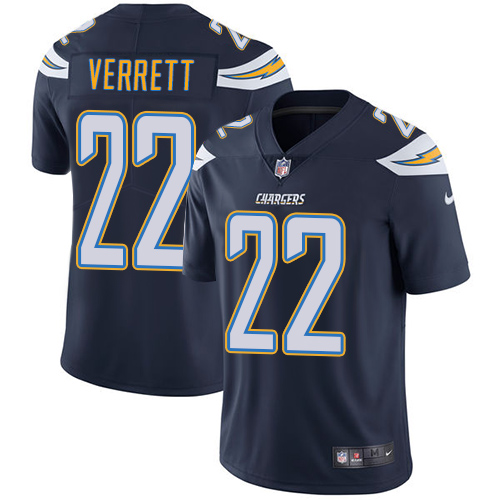 Nike Chargers #22 Jason Verrett Navy Blue Team Color Youth Stitched NFL Vapor Untouchable Limited Je