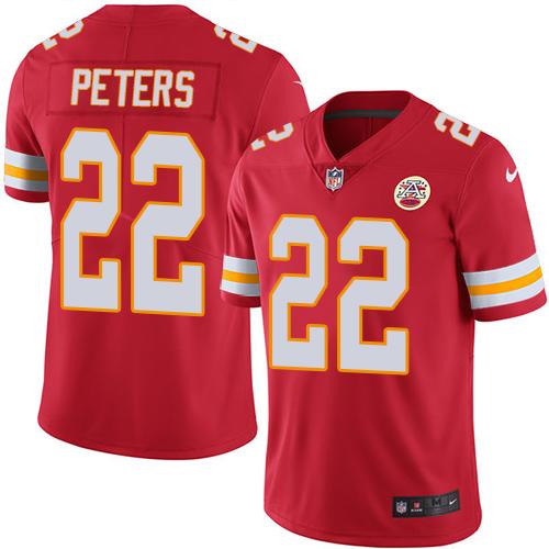 Nike Chiefs #22 Marcus Peters Red Team Color Youth Stitched NFL Vapor Untouchable Limited Jersey