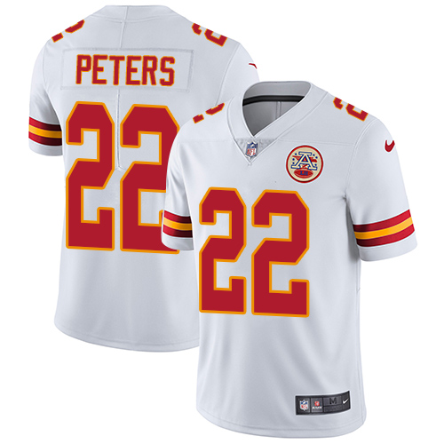 Nike Chiefs #22 Marcus Peters White Youth Stitched NFL Vapor Untouchable Limited Jersey