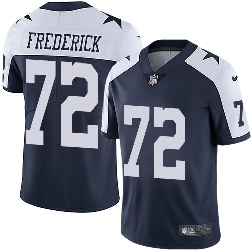 Nike Cowboys #72 Travis Frederick Navy Blue Thanksgiving Youth Stitched NFL Vapor Untouchable Limite