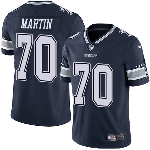 Nike Cowboys #70 Zack Martin Navy Blue Team Color Youth Stitched NFL Vapor Untouchable Limited Jerse
