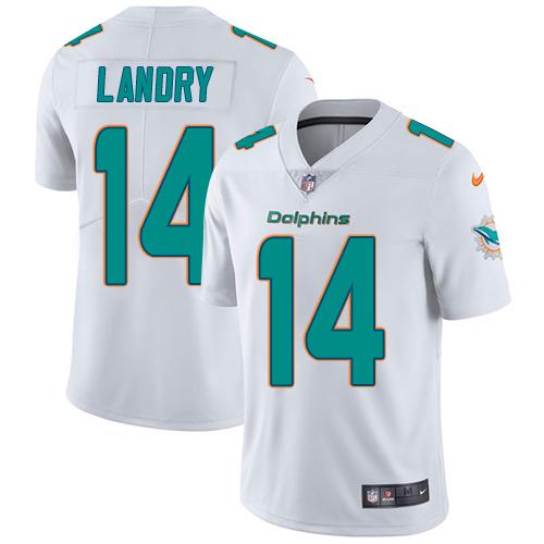 Nike Dolphins #14 Jarvis Landry White Youth Stitched NFL Vapor Untouchable Limited Jersey