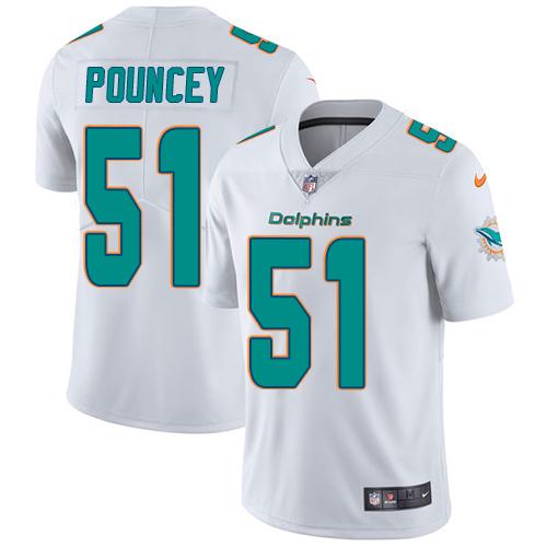 Nike Dolphins #51 Mike Pouncey White Youth Stitched NFL Vapor Untouchable Limited Jersey