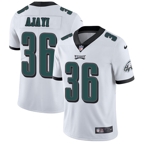 Nike Eagles #36 Jay Ajayi White Youth Stitched NFL Vapor Untouchable Limited Jersey