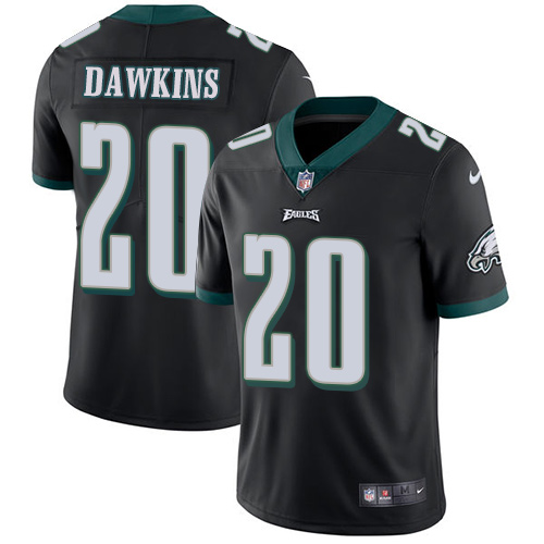 Nike Eagles #20 Brian Dawkins Black Alternate Youth Stitched NFL Vapor Untouchable Limited Jersey