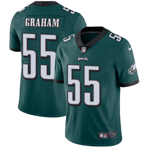 Nike Eagles #55 Brandon Graham Midnight Green Team Color Youth Stitched NFL Vapor Untouchable Limite