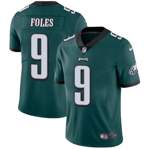 Nike Eagles #9 Nick Foles Midnight Green Team Color Youth Stitched NFL Vapor Untouchable Limited Jer