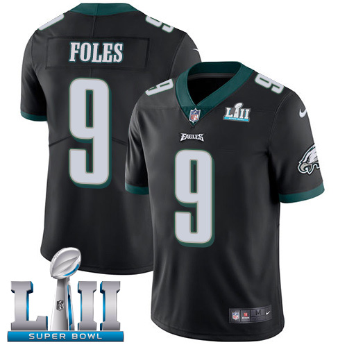 Nike Eagles #9 Nick Foles Black Alternate Super Bowl LII Youth Stitched NFL Vapor Untouchable Limite