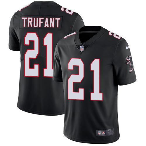 Nike Falcons #21 Desmond Trufant Black Alternate Youth Stitched NFL Vapor Untouchable Limited Jersey
