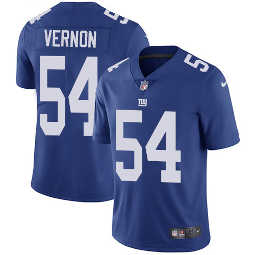 Nike Giants #54 Olivier Vernon Royal Blue Team Color Youth Stitched NFL Vapor Untouchable Limited Je