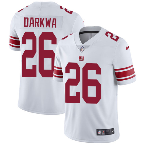 Nike Giants #26 Orleans Darkwa White Youth Stitched NFL Vapor Untouchable Limited Jersey