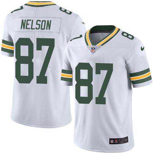 Nike Packers #87 Jordy Nelson White Youth Stitched NFL Vapor Untouchable Limited Jersey