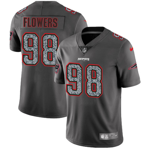 Nike Patriots #98 Trey Flowers Gray Static Youth Stitched NFL Vapor Untouchable Limited Jersey