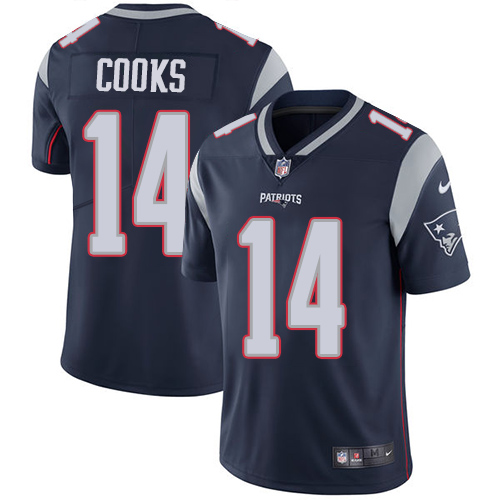 Nike Patriots #14 Brandin Cooks Navy Blue Team Color Youth Stitched NFL Vapor Untouchable Limited Je