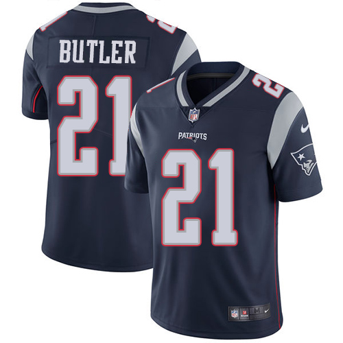 Nike Patriots #21 Malcolm Butler Navy Blue Team Color Youth Stitched NFL Vapor Untouchable Limited J
