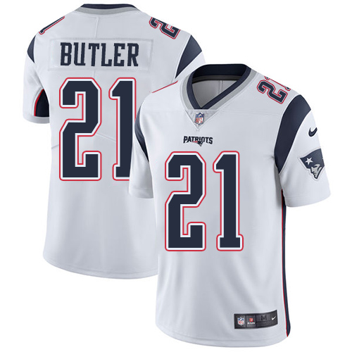 Nike Patriots #21 Malcolm Butler White Youth Stitched NFL Vapor Untouchable Limited Jersey