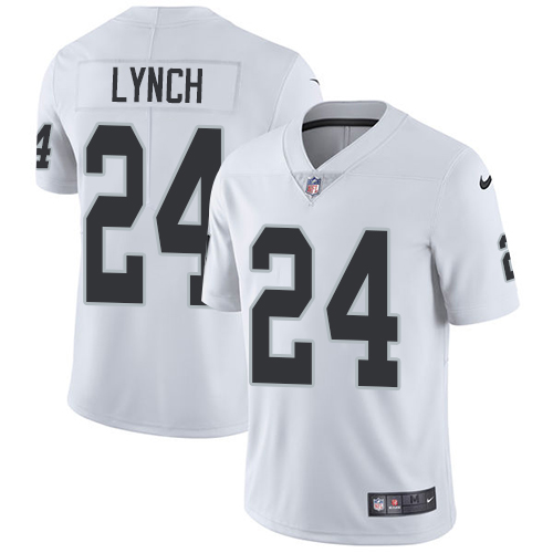 Nike Raiders #24 Marshawn Lynch White Youth Stitched NFL Vapor Untouchable Limited Jersey