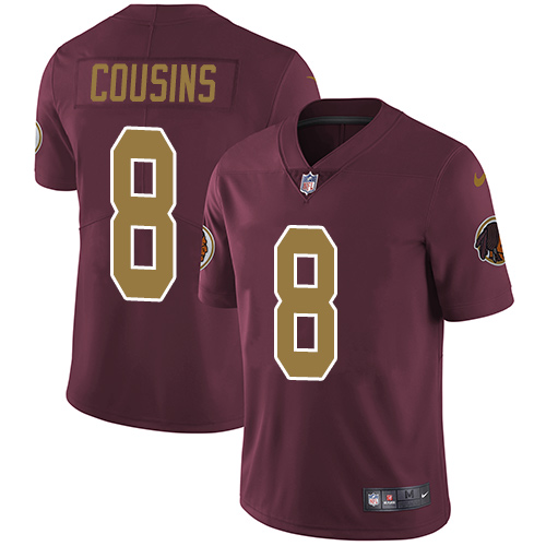 Nike Redskins #8 Kirk Cousins Burgundy Red Alternate Youth Stitched NFL Vapor Untouchable Limited Je