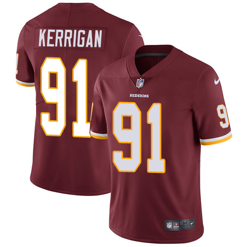 Nike Redskins #91 Ryan Kerrigan Burgundy Red Team Color Youth Stitched NFL Vapor Untouchable Limited