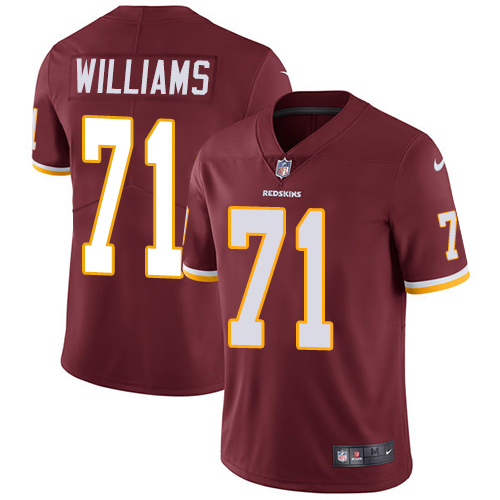 Nike Redskins #71 Trent Williams Burgundy Red Team Color Youth Stitched NFL Vapor Untouchable Limite