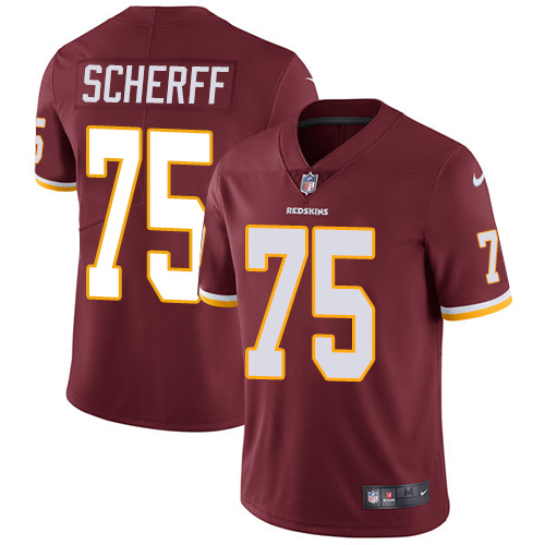 Nike Redskins #75 Brandon Scherff Burgundy Red Team Color Youth Stitched NFL Vapor Untouchable Limit