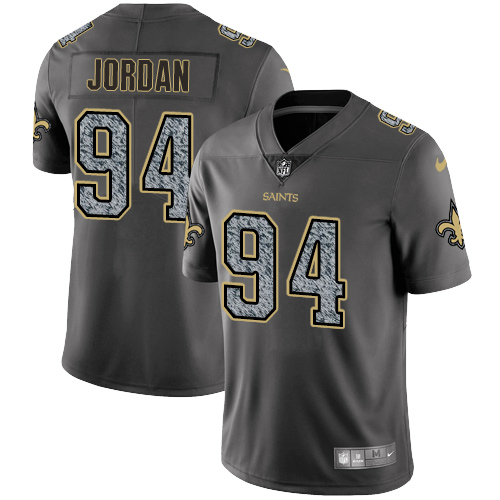 Nike Saints #94 Cameron Jordan Gray Static Youth Stitched NFL Vapor Untouchable Limited Jersey