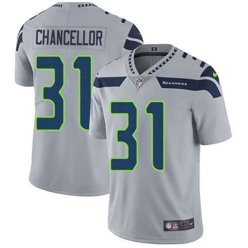 Nike Seahawks #31 Kam Chancellor Grey Alternate Youth Stitched NFL Vapor Untouchable Limited Jersey
