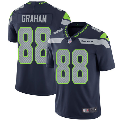 Nike Seahawks #88 Jimmy Graham Steel Blue Team Color Youth Stitched NFL Vapor Untouchable Limited Je