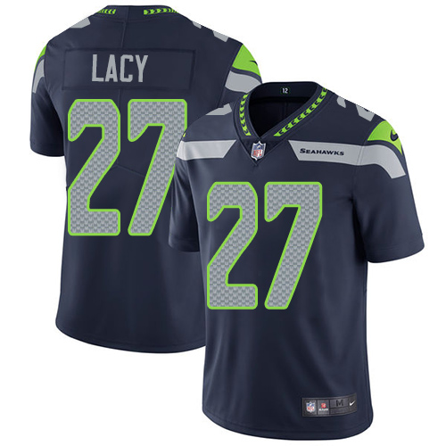 Nike Seahawks #27 Eddie Lacy Steel Blue Team Color Youth Stitched NFL Vapor Untouchable Limited Jers