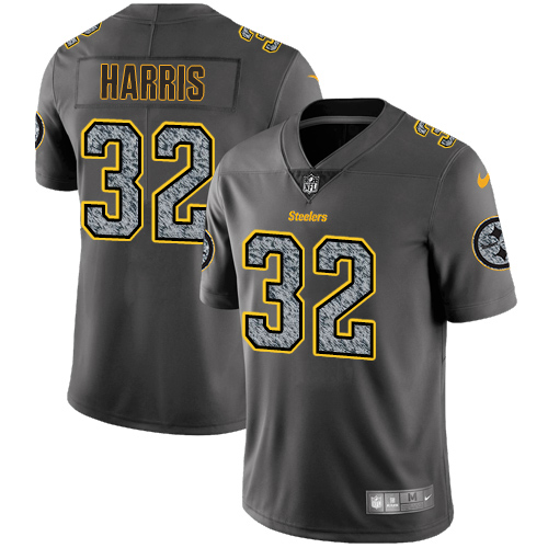 Nike Steelers #32 Franco Harris Gray Static Youth Stitched NFL Vapor Untouchable Limited Jersey